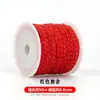 No. Hilo de Jade de 100.72m Rollo Grande Pulsera de Cuerda Roja Encriptada Cuerda Trenzada Material para Manualidades Hilo de Cuerda Roja Trenzada para la Mano