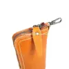 Chaveiro de Moda Transfronteiriço para Bolsa, Bolsa com Zíper de Couro de Vaca Tendência Nacional, Nova Fábrica de Personalização de Porta-Chaves Retrô