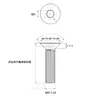 Tornillos de Cabeza Cilíndrica Hexagonal Avellanada de Latón Cobre 7991 Tornillos de Cabeza Plana Hexagonal de Latón Cobre M4M5M6M8M10M12