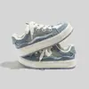 Zapatos de Lona con Borde Crudo para Mujer, Nuevo Estilo Primavera 2026, Suela Gruesa Negros Casuales Versátiles Diseño de Nicho Zapatos de Mendigo, Tenis de Moda