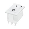 Interruptor Basculante Eléctrico Blanco de Cuatro Patas, Dos Velocidades, CQC, Forma de Barco, KCD1, Certificado Eléctrico ETL Americano