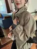 Chaqueta de mujer súper elegante estilo coreano, holgada y casual, fresca y chic, rejuvenecedora, chaqueta de corte holgado para mujeres menudas