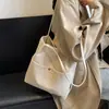 Bolso informal de gran capacidad para mujer, bolso de hombro de moda de verano, bolso de lona sencillo y combinable, bolso escolar para estudiantes universitarios.
