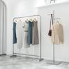 Cabide de Loja de Roupas Aço Inoxidável Nórdico prateado Prateleira de Exibição Loja de Roupas Femininas Simples Rack de Exibição de Chão Nakajima