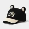 Gorra Personalizada de Invierno Gorra de Béisbol para Niños Etiqueta Estilo K Oso Dibujo Animado Gorra con Visera Para Niños de 2 a 5 Años Gorra a Prueba de Frío para Bebé