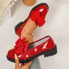 2026 Verano Nuevo Comercio Exterior Tallas Grandes Mujer Casual Cómodos Moño Estilo Británico Zapatos Planos de Moda Talla Única para la Mayoría