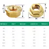 Tuerca Hexagonal con Brida de Cobre H59 M3~M12 Tuerca Antideslizante de Cobre Puro en Stock Tuerca Hexagonal con Brida Dentada