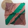 Lenço Quadrado Pequeno de Seda Sintética, Lenço de Cabelo, Lenço Decorativo para Camisa, Listras Geométricas, Lenço de Seda Versátil, Lenço Estampado para Roupas de Trabalho