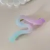Presilha de cabelo de meia-cauda cor de gelatina alta qualidade simples para coque presilha de cabelo de verão presilha de cabelo acessório de cabelo requintado de alta qualidade