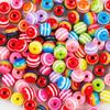 Contas listradas de 8-12 mm com furos retos e cores doces, acessórios para pulseiras faça você mesmo, contas de resina, contas soltas