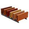 Tubo cuadrado de aluminio de fluorocarbono para cabeza de puerta interior y exterior, perfil de aleación de aluminio arqueado para partición, techo decorativo con veta de madera, cuadrado de aluminio a través de fabricantes