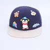 Lindo Sombrero de Pingüino Pequeño para Niños Sombrero de Béisbol de Dibujos Animados de Comercio Exterior para Bebés Sombrero Nuevo de Ala Plana Hip-Hop para Niños de Primavera y Otoño
