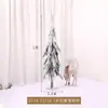 Arreglo de escritorio pequeño de Pe Scene de cedro Decoraciones navideñas de moda Adornos Árbol de Navidad Mini nevada flockada