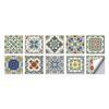 10 Piezas Adhesivos de Pared para Azulejos Europeos Transfronterizos Autoadhesivos Sala de Estar Baño Papel Tapiz Remodelado Adhesivos para Azulejos de Película de Cristal de PVC
