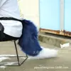 Orelha de besta de pelúcia grande feita à mão cauda de besta acessórios de joias para cosplay cauda de raposa Cauda de Lobo acessórios de cauda de gato