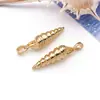 Acessórios para joias DIY, pingente de estrela-do-mar transfronteiriço, banhado a cobre com ouro real 18k, cravejado com zircônia, versátil para colares e pulseiras