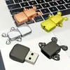 Pen Drive USB Fone de Ouvido Desenho Animado 64g Grande Capacidade Pen Drive USB Boneca Fofa Transmissão de Alta Velocidade Presente para Estudante Pen Drive USB Atacado