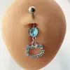 Europa y Estados Unidos transfronterizos súper ventas joyería de acero inoxidable moda nuevo flor de circonita incrustada anillo para ombligo clavo para ombligo ombligo mujeres
