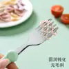 Acero inoxidable 304 cuchara Tenedor para bebé Niños aprenden a comer cuchara de entrenamiento Tenedor cuchara para autoalimentación vajilla para bebé