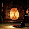 Lámpara de Cerámica Hueca Delgada Jingdezhen para Estudio, Dormitorio, Lámpara de Mesita de Noche, Protección Ocular, Decoración Creativa de Boda, Lámpara de Mesa Estilo Chino