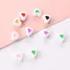 Lindo Crema Acrílico Amor Dos Colores Con Cuentas Hecho a Mano DIY Collar Pulsera Cadena de Teléfono Móvil Material Accesorios