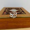 Anillo de Plata de Ley s925 Retro Doble Capa Circonita Cruz Abertura Femenino ins Estilo Frío Diseño de Nicho Moda Personalidad