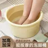 Tina para baño de pies para uso doméstico, tina para baño de pies con masajeador de pantorrillas, tina para lavar pies de niños, tina para baño de pies engrosada, tina para baño de pies enfocada en la salud