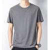 Camiseta Casual de Verano Modal para Hombre Camiseta de Color Puro Cuello Redondo Manga Corta Suelta Talla Grande Camiseta Interior para Hombre Envío Directo