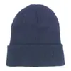 Gorro de Tricô Liso Cor Sólida para Homens e Mulheres, Gorro Quente de Lã para Outono e Inverno, Topo Arredondado Sem Aba, Envio Direto da Fábrica