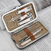 Tesoura de Unha Transfronteiriça Conjunto de 10 Peças Cortador de Unha Multifuncional Cortador de Unha Portátil Conjunto de Manicure para Casa Ferramentas de Manicure