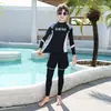 Traje de Buceo para Niños, Conjunto de Tres Piezas para Niños Mayores, Traje de Surf con Mangas Largas y Pantalones Largos con Protección Solar, Ropa de Baño para Niños