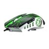 Ratón luminoso con cable para juegos, ratón de moda, ratón luminoso Hot Wheels, personalidad para comer pollo CF DNF transfronterizo