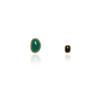 Pendientes de acero y titanio con doble colgante de ágata verde, negra y verde, de diseño lujoso de Niche Light, para mujer, verano 2024, nuevo estilo, sin color.