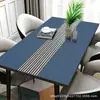 [Mantel de Mesa de Cuero] Moderno Lujo Ligero para el Hogar Impermeable y a Prueba de Aceite No Lavable Mantel para Mesa de Comedor Mantel para Mesa de Café Mantel para Mesa de Maquillaje