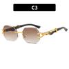 Gafas de sol de leopardo octogonales retro europeas y americanas gafas de sol transfronterizas moda gafas de sol con protección UV tendencia para mujer