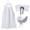 Nuevo Disfraz de Sirvienta Medieval para Niños de Halloween 2025 Pañuelo para la Cabeza, Cuello y Delantal - Traje de Tres Piezas