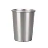 Copo de Aço Inoxidável 304 Transfronteiriço Simples Camada Única Dobrado Copo de Café Portátil para Acampamento ao Ar Livre Bebida Fria Copo de Cerveja