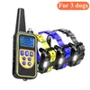 Dispositivo de Entrenamiento para Perros, Dispositivo Anti-Ladrido, Recargable, Impermeable, Anti-Ladrido, Control Remoto de Larga Distancia de 800 m, Collares de Descarga Eléctrica para Mascotas, Transfronterizo
