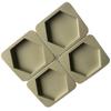 [4 Moldes de Aromaterapia] Molde DIY para Fatias de Cera de Aromaterapia, Fatias de Gesso, Goma Gotejante, Sabão Artesanal, Fatias de Cera com Flores Secas