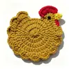Producto Terminado: Posavasos de Ramo de Rosas Tejido a Crochet con Hilo Puro Hecho a Mano, Decoración de Mesa Aislante del Calor, Manteles Individuales Tejidos a Crochet, Regalo Festivo