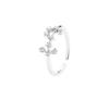 Anillo de plata de ley 925 con doce constelaciones para mujer, diseño personalizado, anillo abierto, estilo ins, joyería de mano, 2022