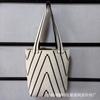 Nicho nórdico de malha feminina Bolsa Crossbody Bolsa Ondulado Bolsa de ombro All-match Moda Tecido Crossbody Bolsa Balde Bolsa