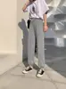 Pantalones casuales para mujer para primavera y verano, talla grande, de cintura alta, adelgazantes, con efecto de caída, pantalones deportivos tipo jogger, pantalones anchos de pierna tipo linterna para deportes