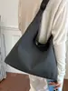 Bolsa de Lona Rayada de Gran Capacidad para el Trayecto Diario Mujer 2026 Nueva Moda Versátil Bolso de Hombro Único Bolso Tote para Salir y Trabajar