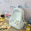 Mochila Simples Estilo Coreano Ins para Mulheres, Grande Capacidade, Moderna e Versátil, Mochila Escolar Estilo College para Estudantes, Mochila Casual Leve