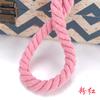 Cuerda de algodón de tres hilos de color, cuerda de atar gruesa tejida, cuerda de algodón, bolsa de tela, cuerda de atar, cuerda de atar tejida DIY, cuerda de atar retorcida, árbol de atar