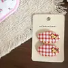 Clip para el pelo de niños, pasador, pinza lateral, pinza para flequillo, cuadrado geométrico de cuadros, estilo nuevo