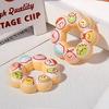 Rincón de Simulación Criatura Donut Juguete de Comida Accesorios Dibujos Animados Resina DIY Pegamento de Crema Accesorios Guka Funda de Teléfono Móvil DIY