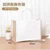 Bolsa de Mensageiro Ecológica Atacado Bolsa de Linho Bolsa de Lona Impermeável Revestida Bolsa de Lona Artesanal DIY Borboleta Morcego Impressa com Logo