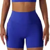 Pantalones Cortos Deportivos Europeos y Americanos Secado Rápido Ajustados Pantalones de Yoga Bolsillo Transpirables Ciclismo Deporte Fitness Shorts